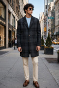 Fiore di Napoli Plaid Wool-Cashmere Overcoat