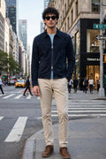 Kired Juan Lambskin Suede Zip-Up Jacket