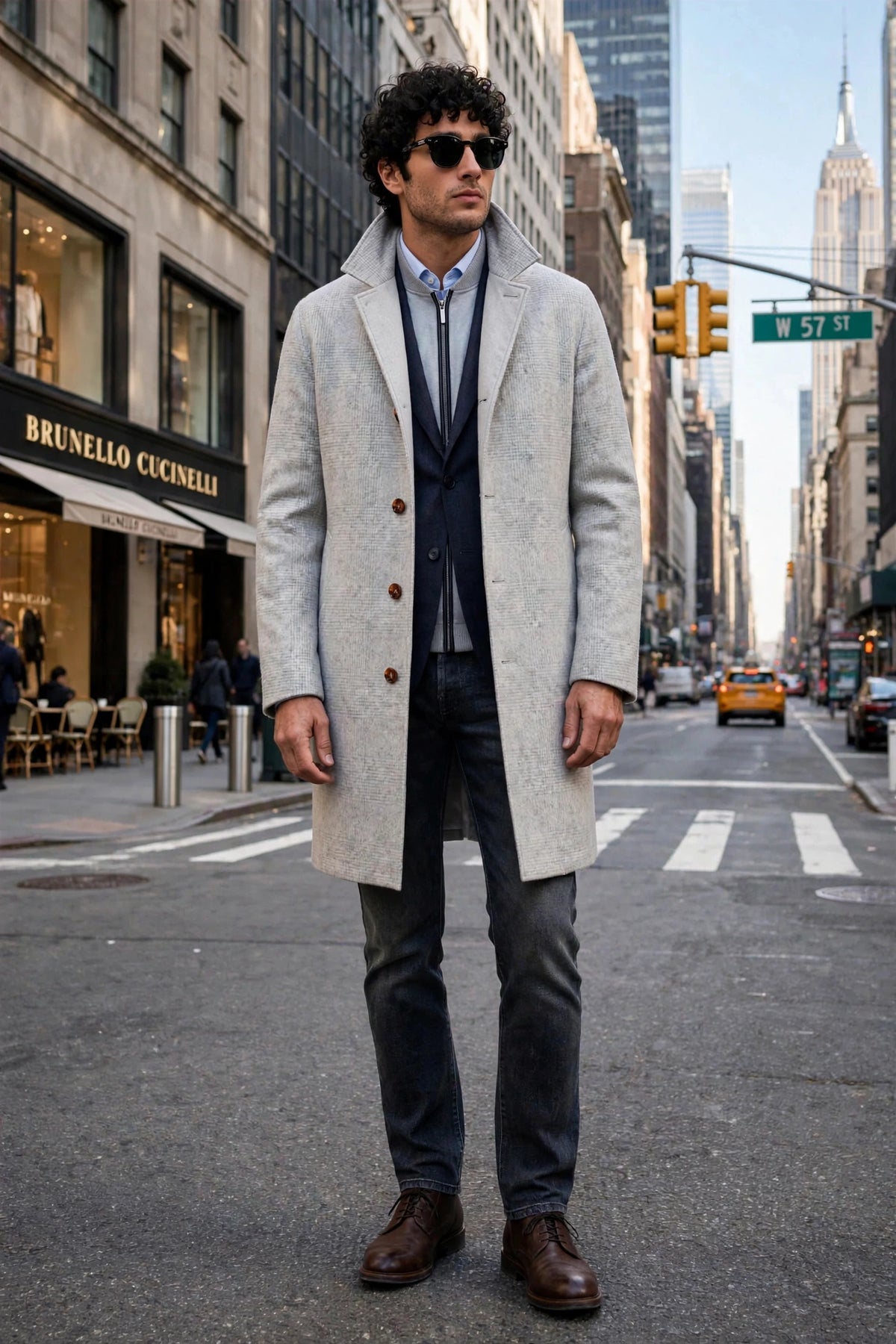 Kired by Kiton Peak Wool-Cashmere Reversible Overcoat