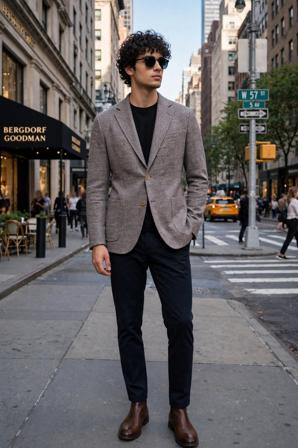 Sartorio Birdseye Virgin Wool-Silk-Cotton Sport Jacket