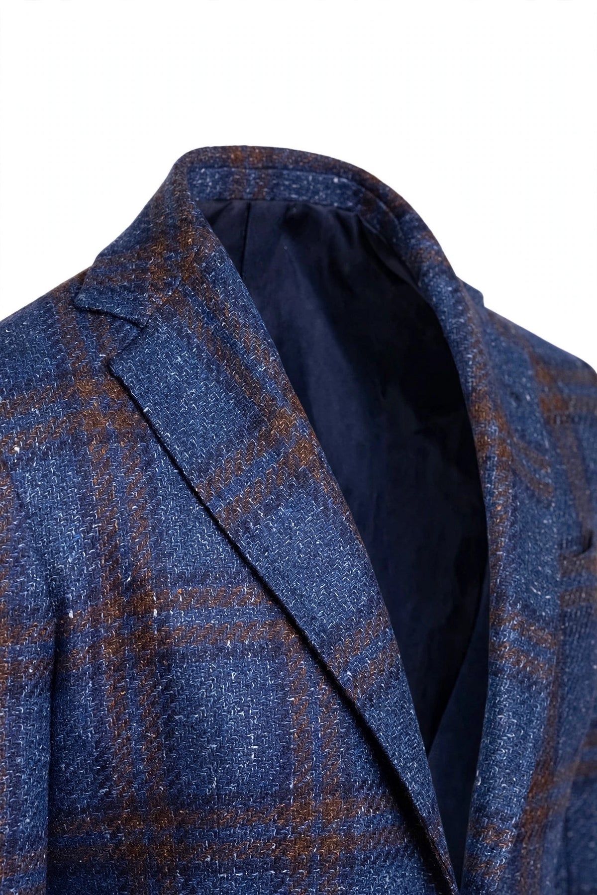 Sartorio Double Windowpane Virgin Wool-Silk-Linen Sport Jacket
