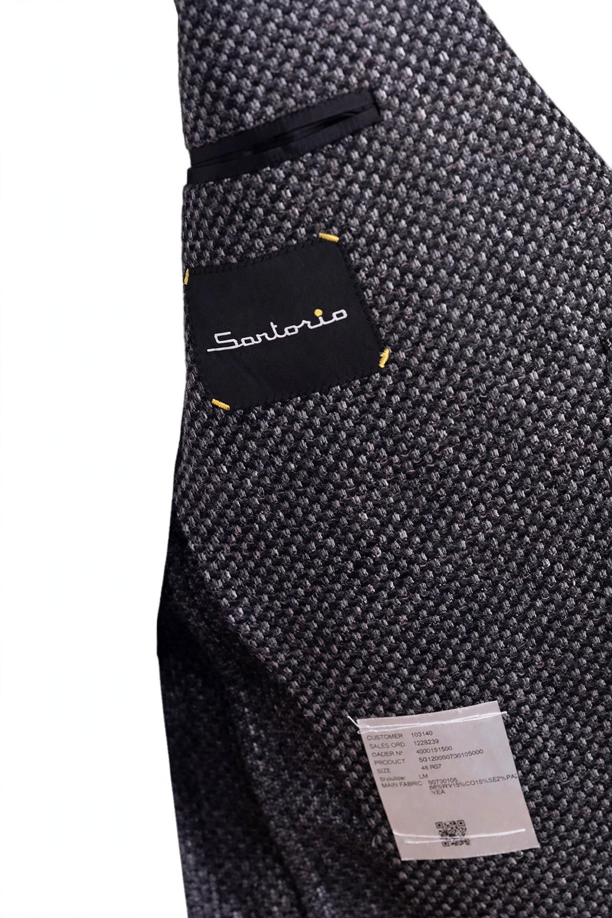 Sartorio Woven Virgin Wool-Cotton-Silk Sport Jacket
