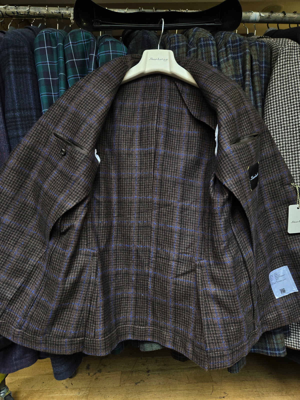 Sartorio Prince of Wales Cashmere Sport Jacket