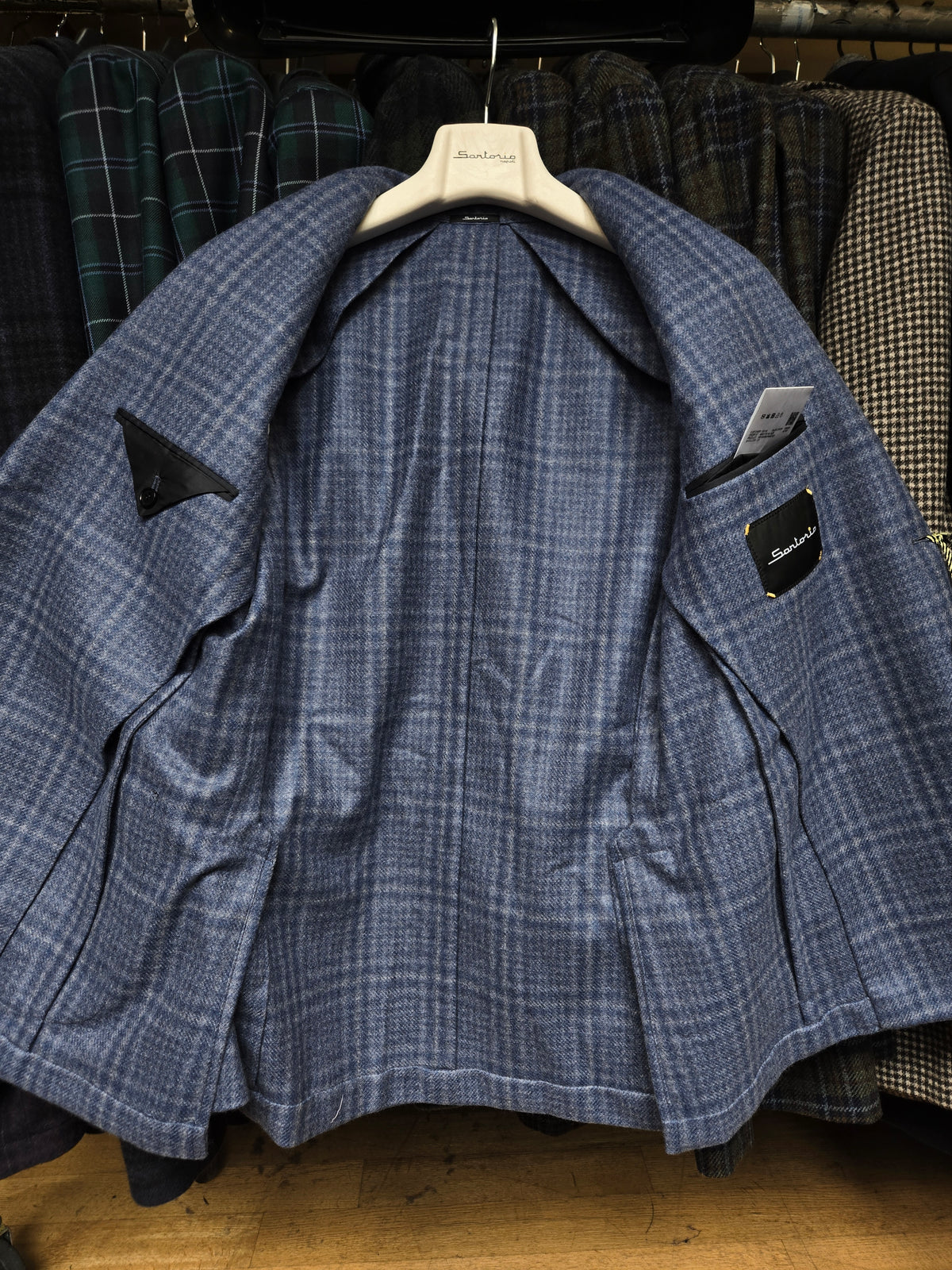 Sartorio Prince of Wales Cashmere Sport Jacket