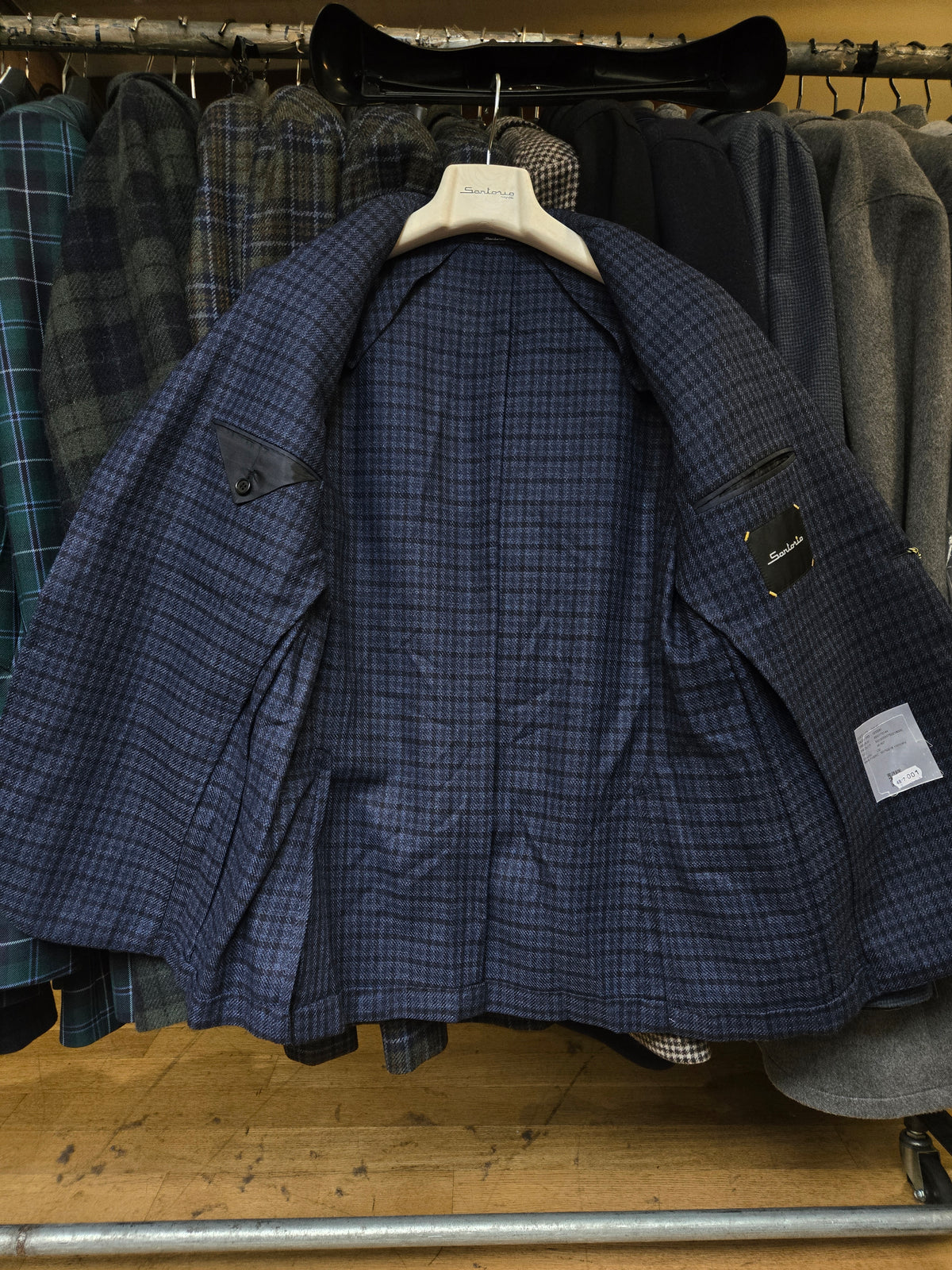 Sartorio Shepherd Check Virgin Wool Sport Jacket