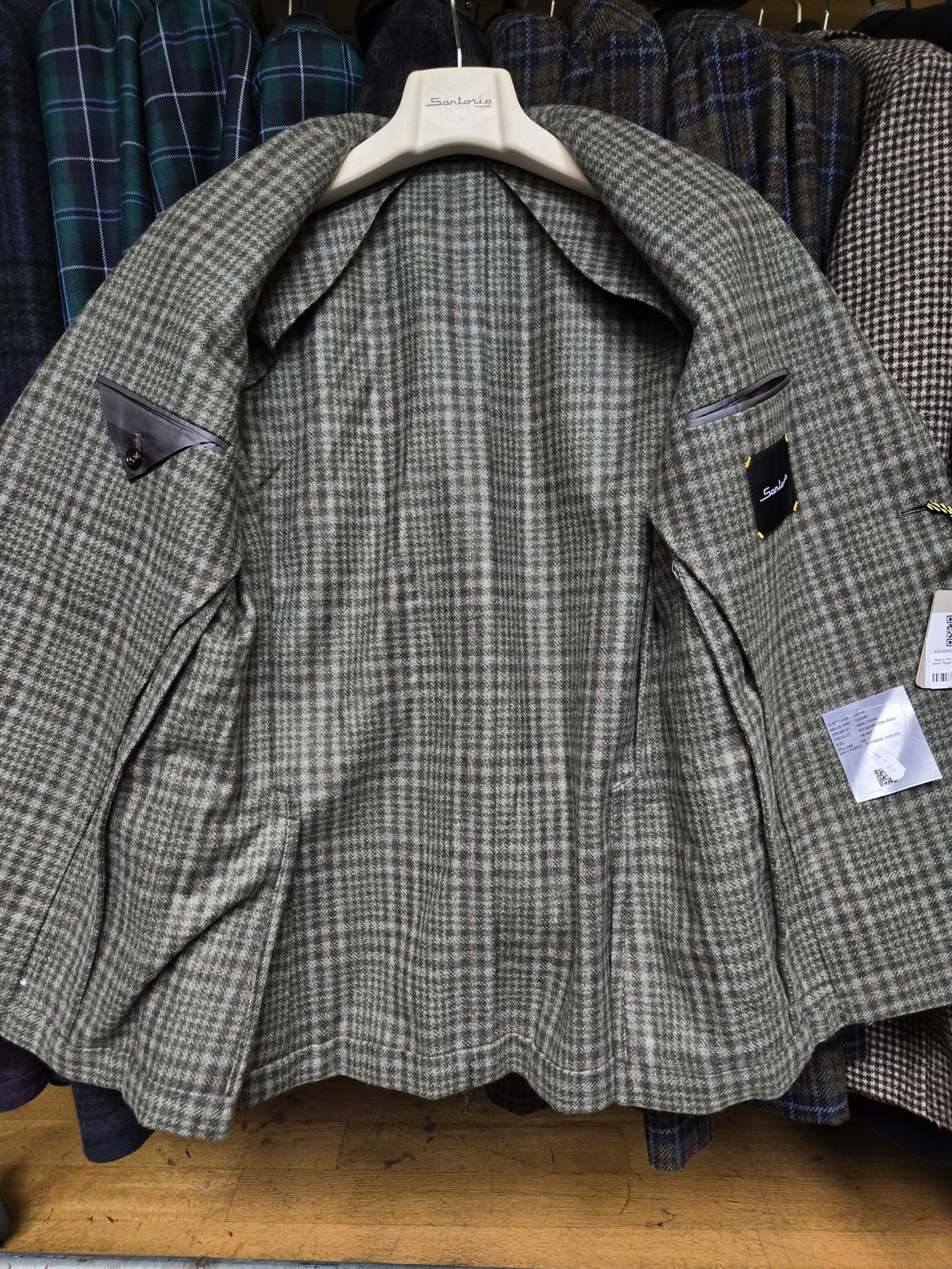 Sartorio Prince of Wales Cashmere Sport Jacket