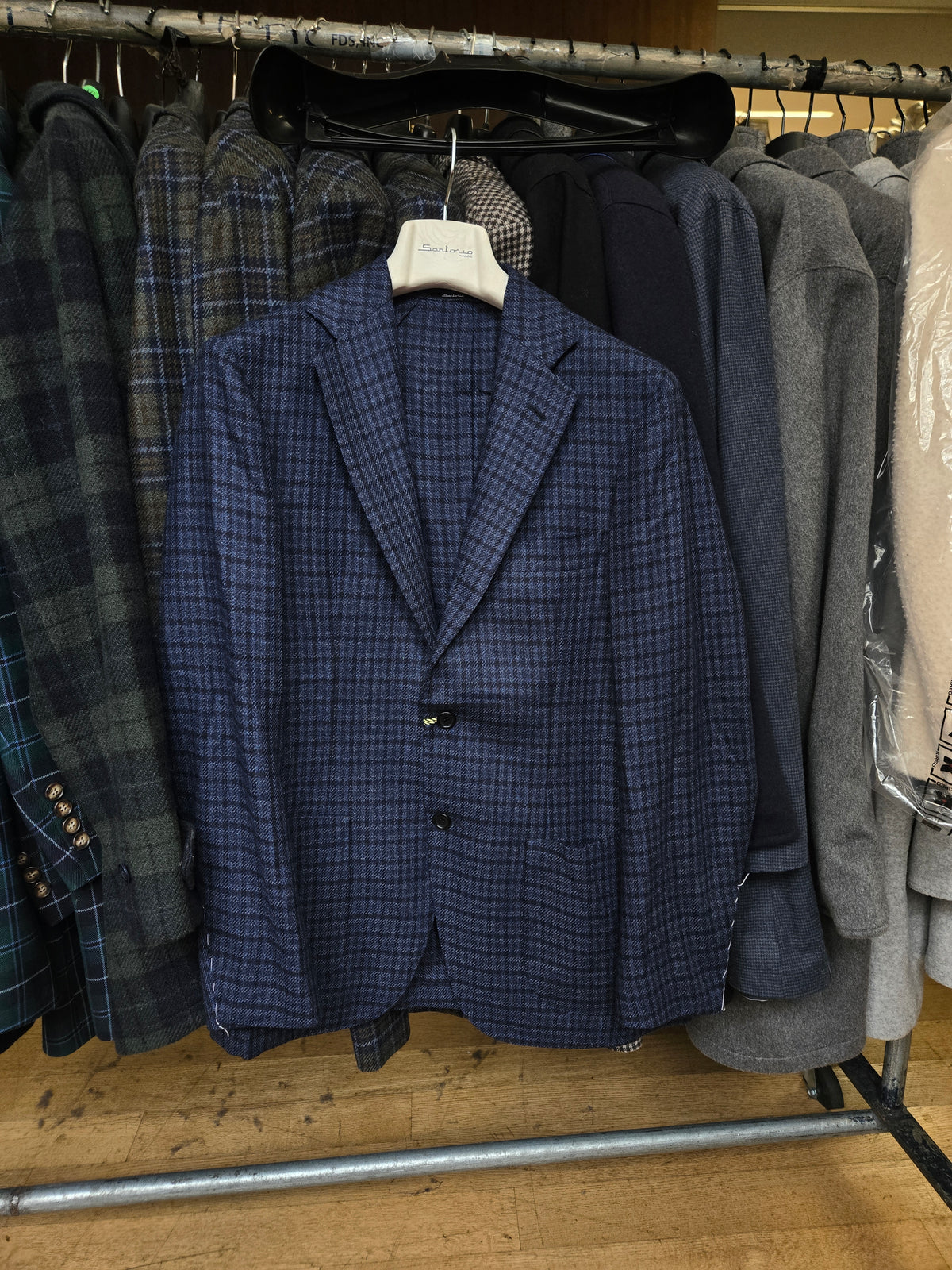Sartorio Shepherd Check Virgin Wool Sport Jacket