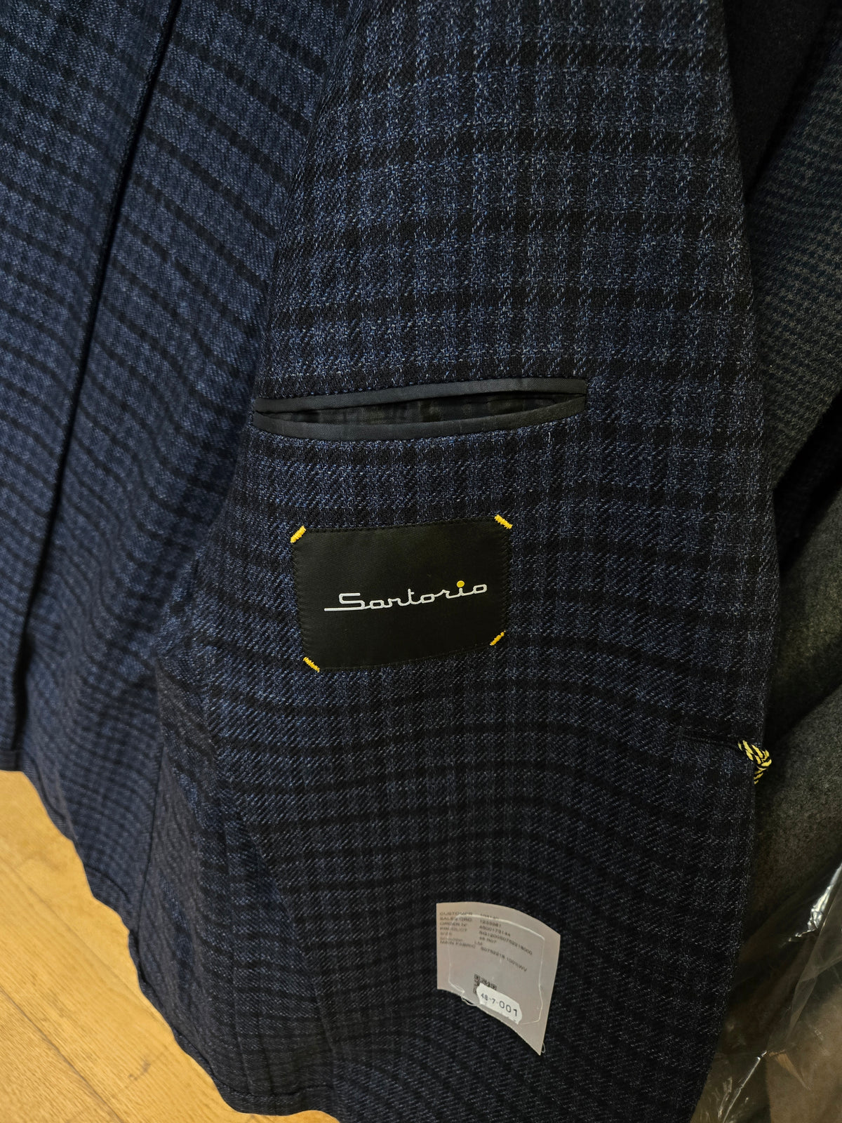 Sartorio Shepherd Check Virgin Wool Sport Jacket