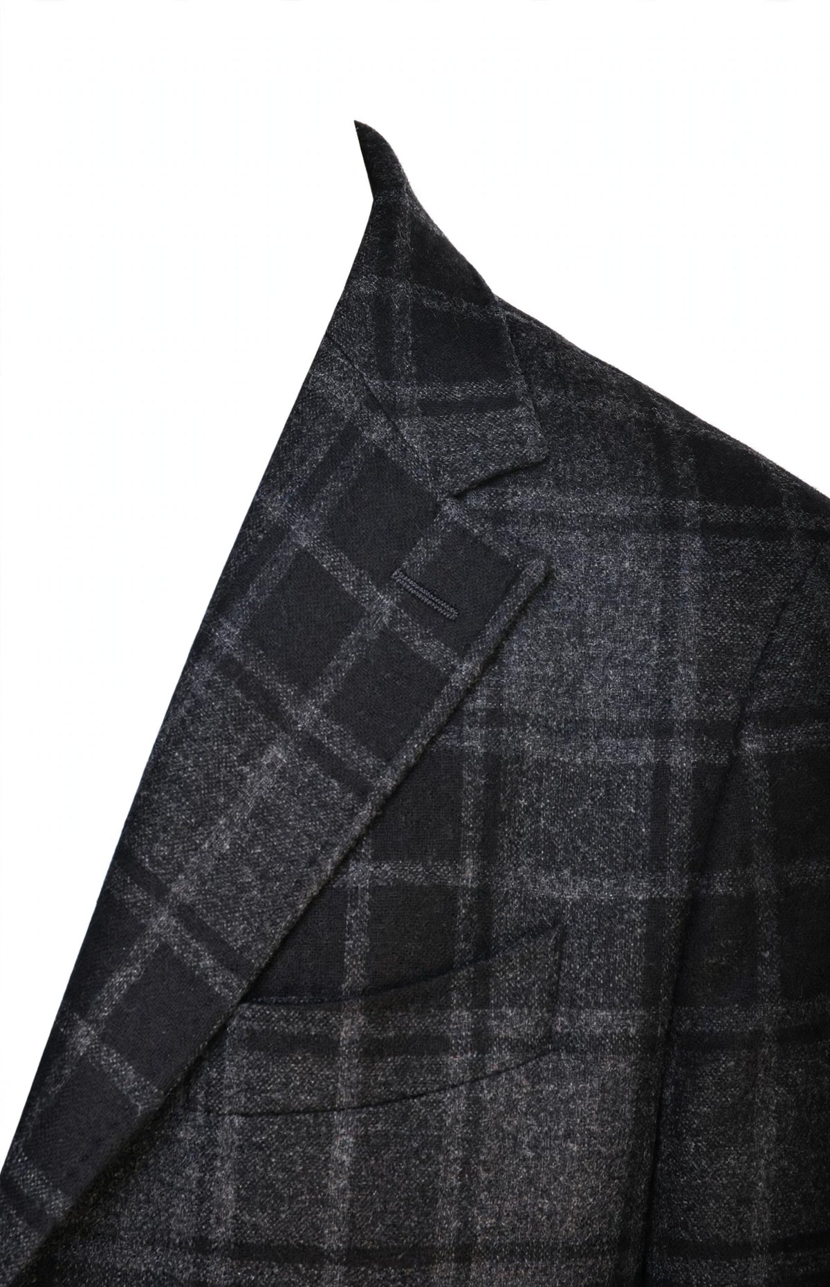 Fiore di Napoli Plaid Wool-Cashmere Overcoat