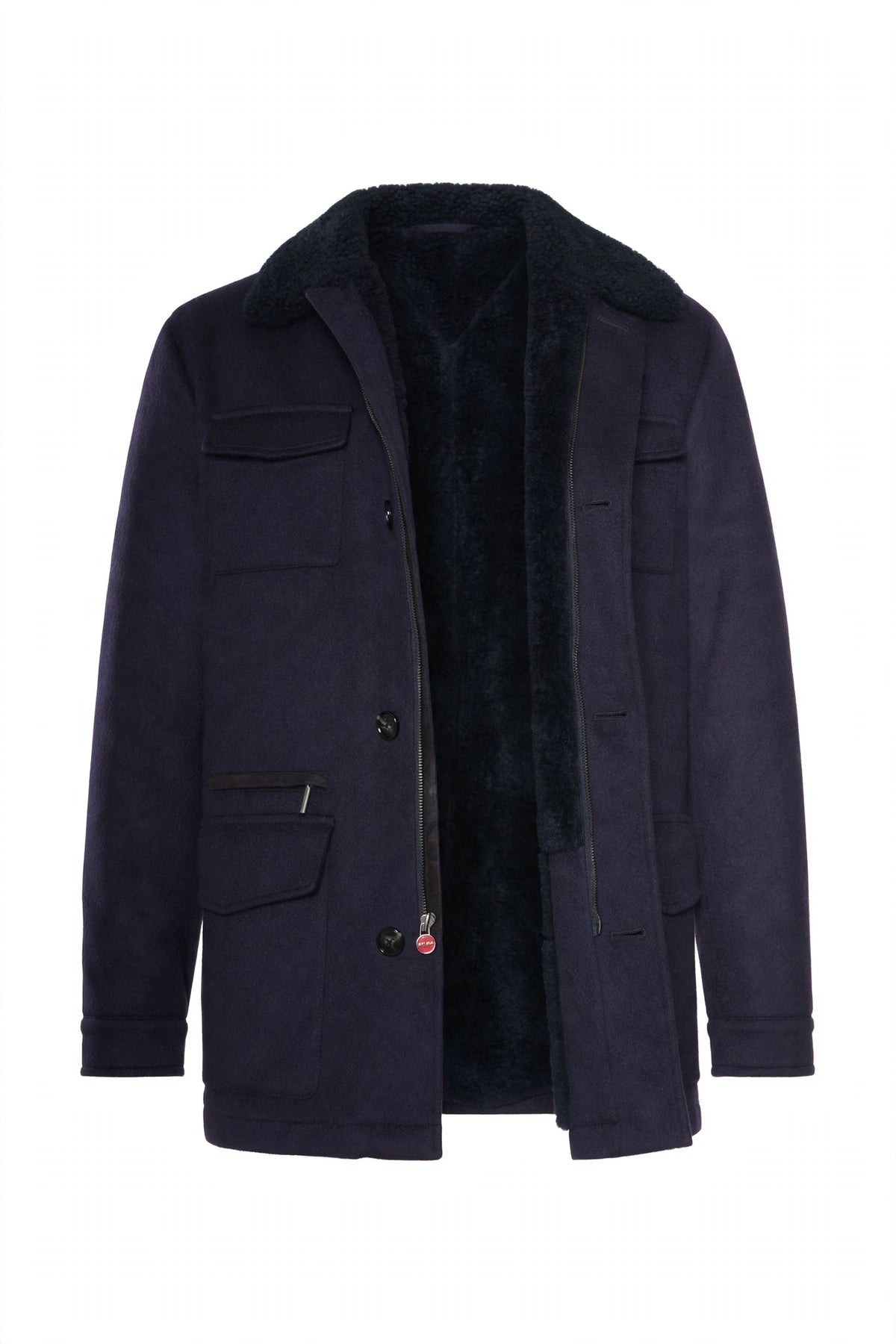 Kiton Cashmere-Shearling Overcoat
