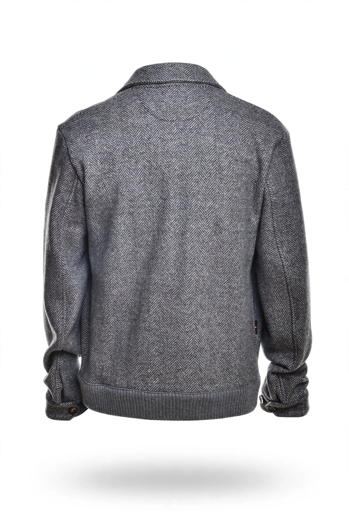 Kired Furb Herringbone Virgin Wool-Cashmere Overcoat