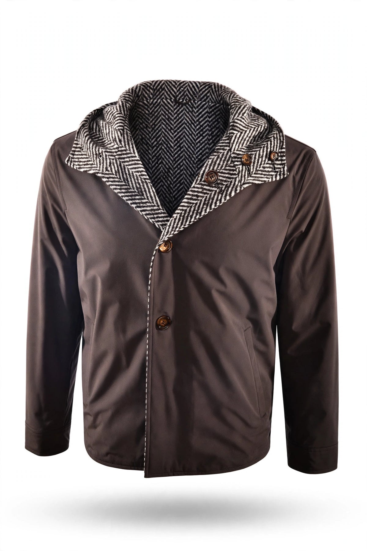 Kired Himal 2 Herringbone Virgin Wool-Alpaca Reversible Jacket
