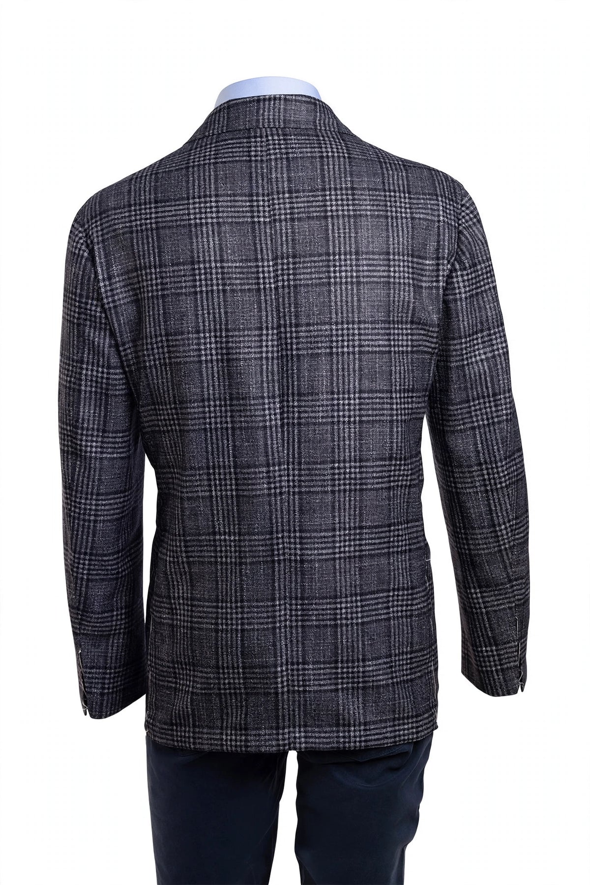 Sartorio Checked Wool-Silk-Cashmere Sport Jacket