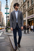 Sartorio Checked Wool-Silk-Cashmere Sport Jacket
