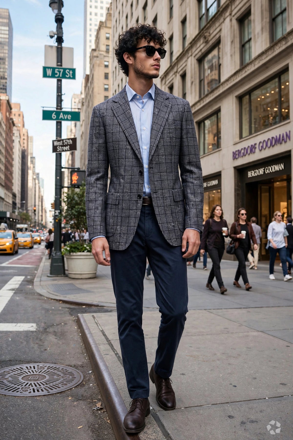 Sartorio Checked Wool-Silk-Cashmere Sport Jacket