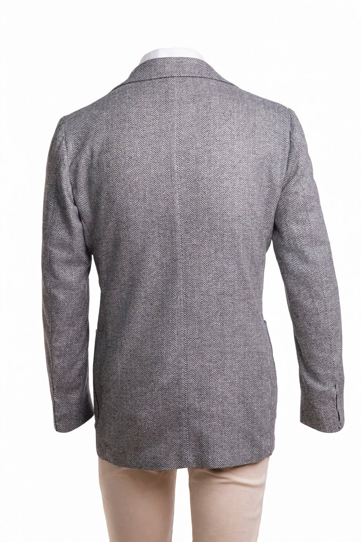 Sartorio Herringbone Virgin Wool-Silk-Cotton Sport Jacket