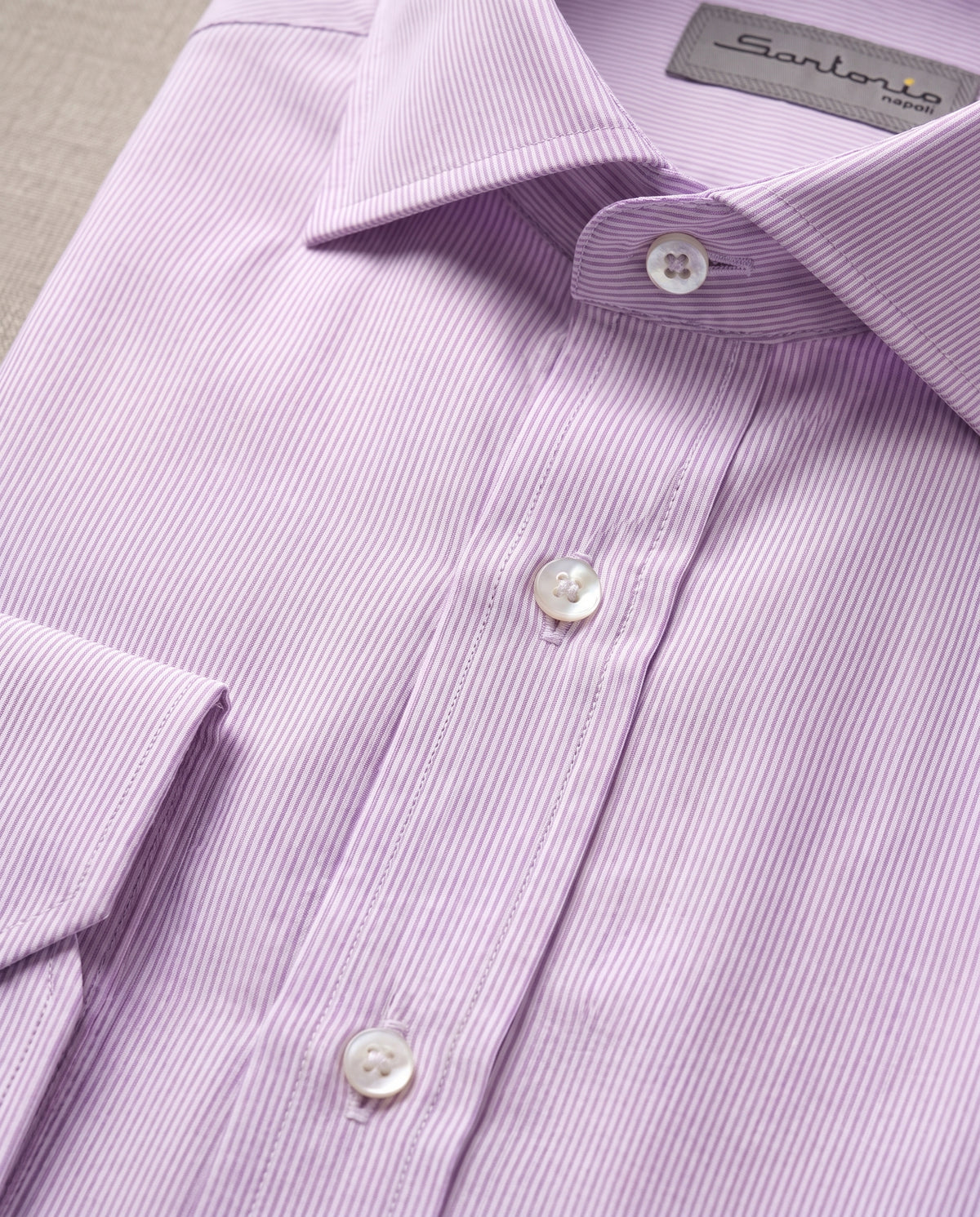 Sartorio Cotton Micro Pinstripe Dress Shirt