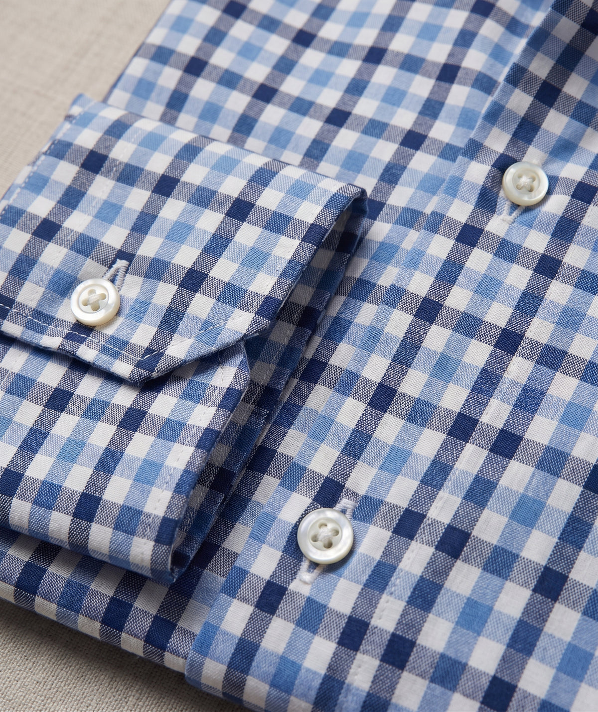 Sartorio Cotton Shepherd Check Dress Shirt