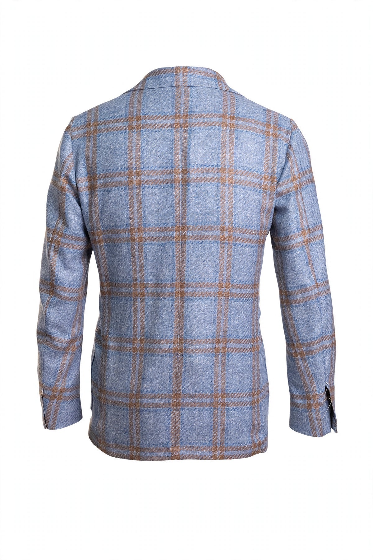 Sartorio Double Windowpane Virgin Wool-Silk Sport Jacket