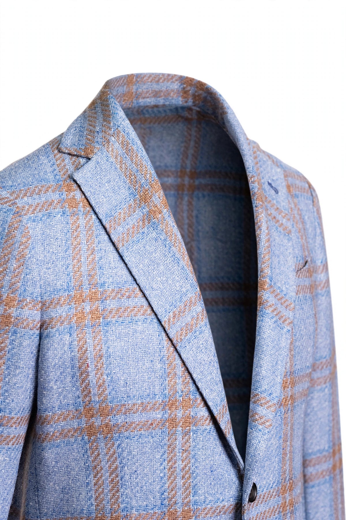 Sartorio Double Windowpane Virgin Wool-Silk Sport Jacket