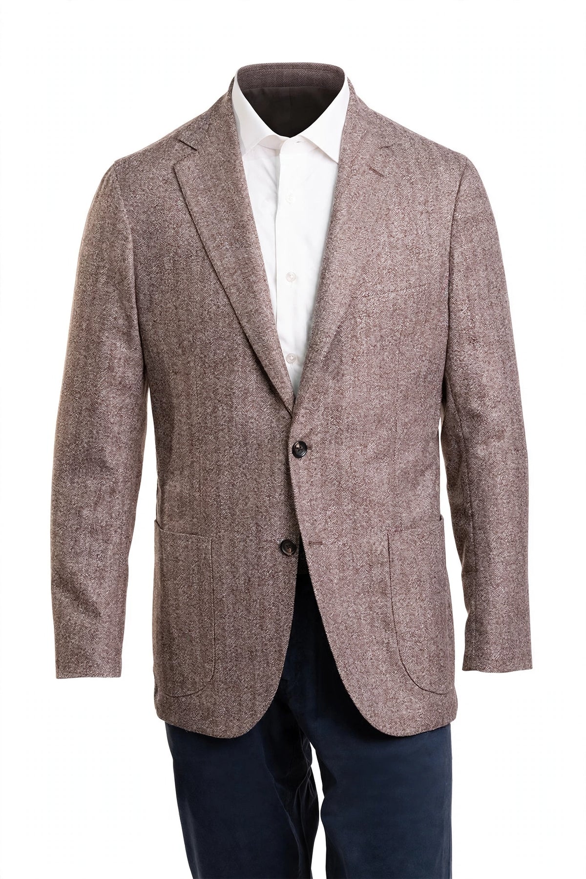 Sartorio Herringbone Virgin Wool Sport Jacket