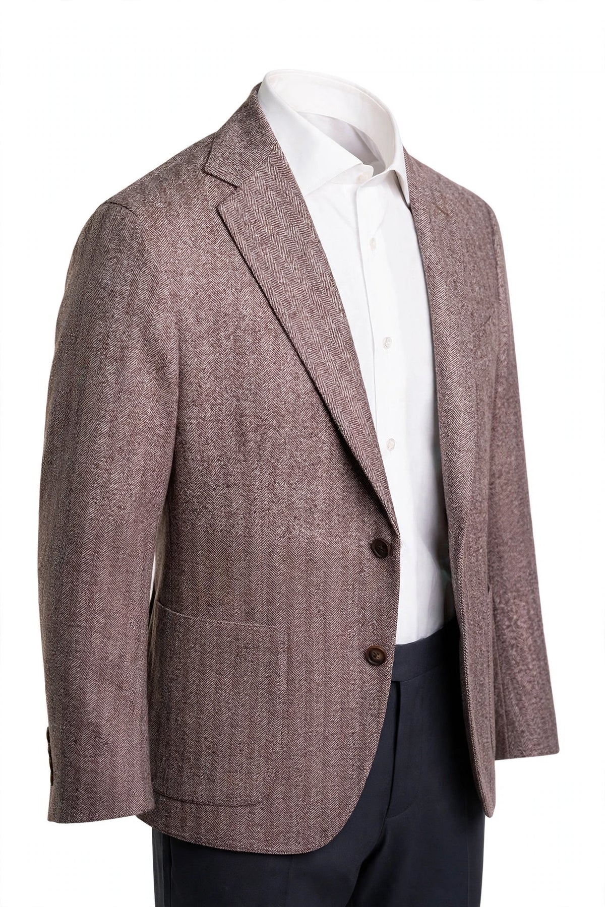 Sartorio Herringbone Virgin Wool Sport Jacket