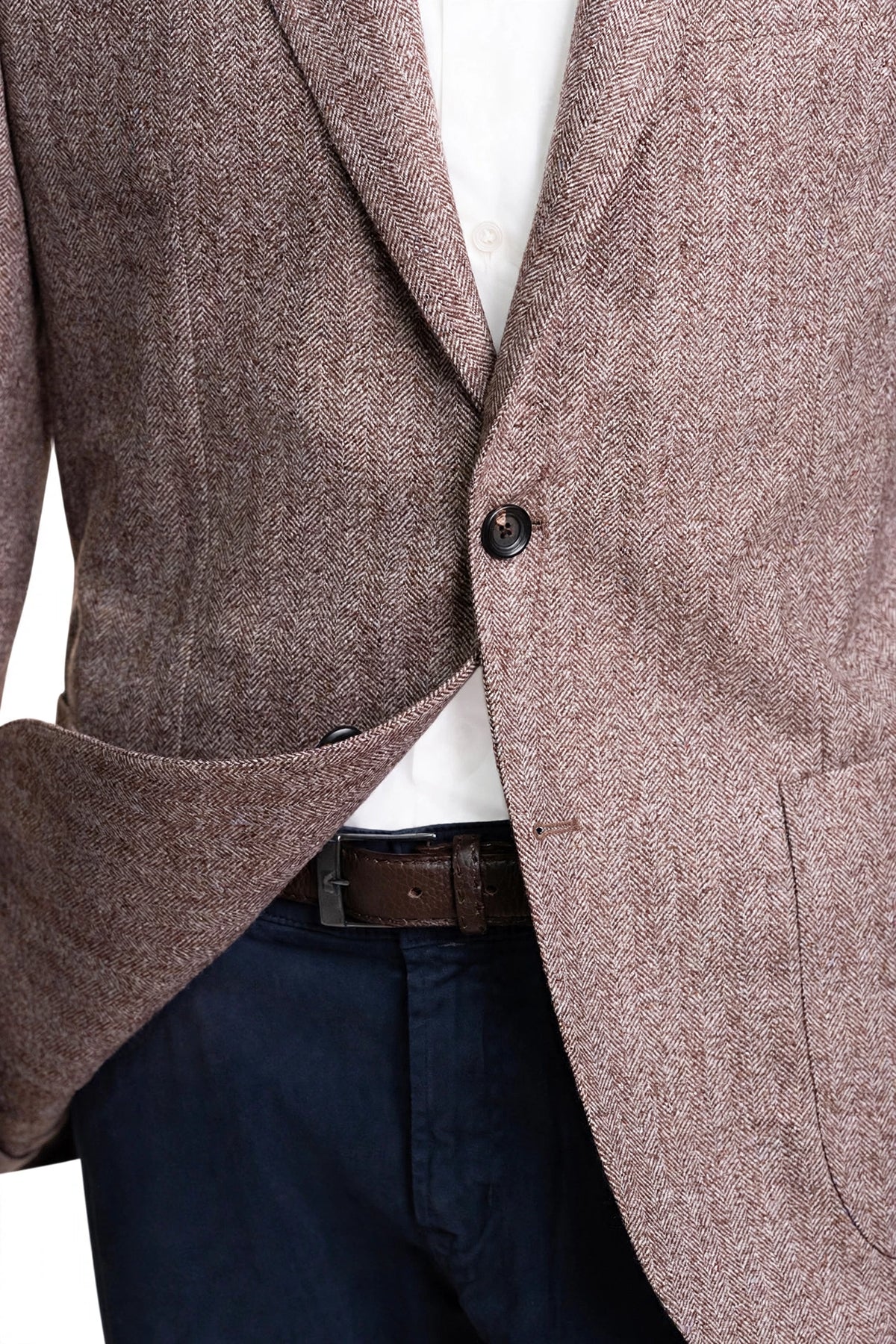 Sartorio Herringbone Virgin Wool Sport Jacket