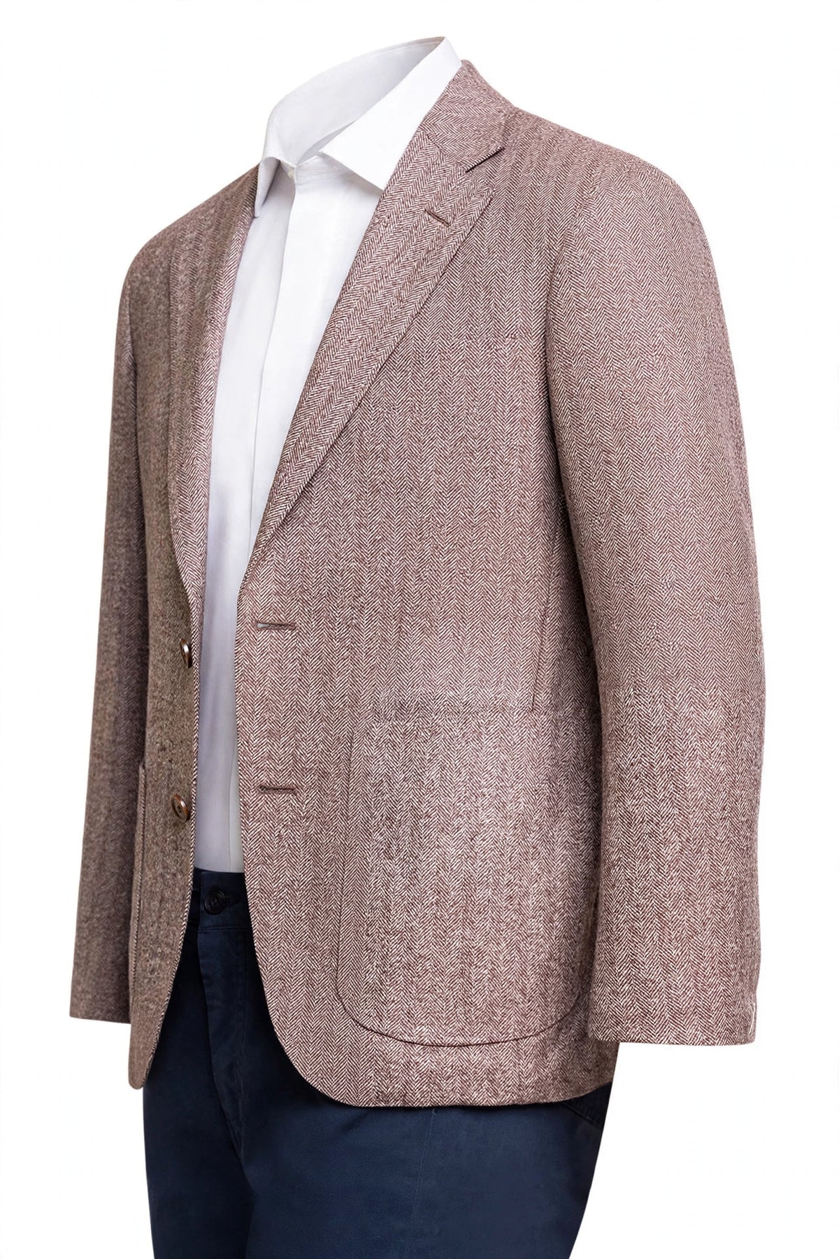 Sartorio Herringbone Virgin Wool Sport Jacket