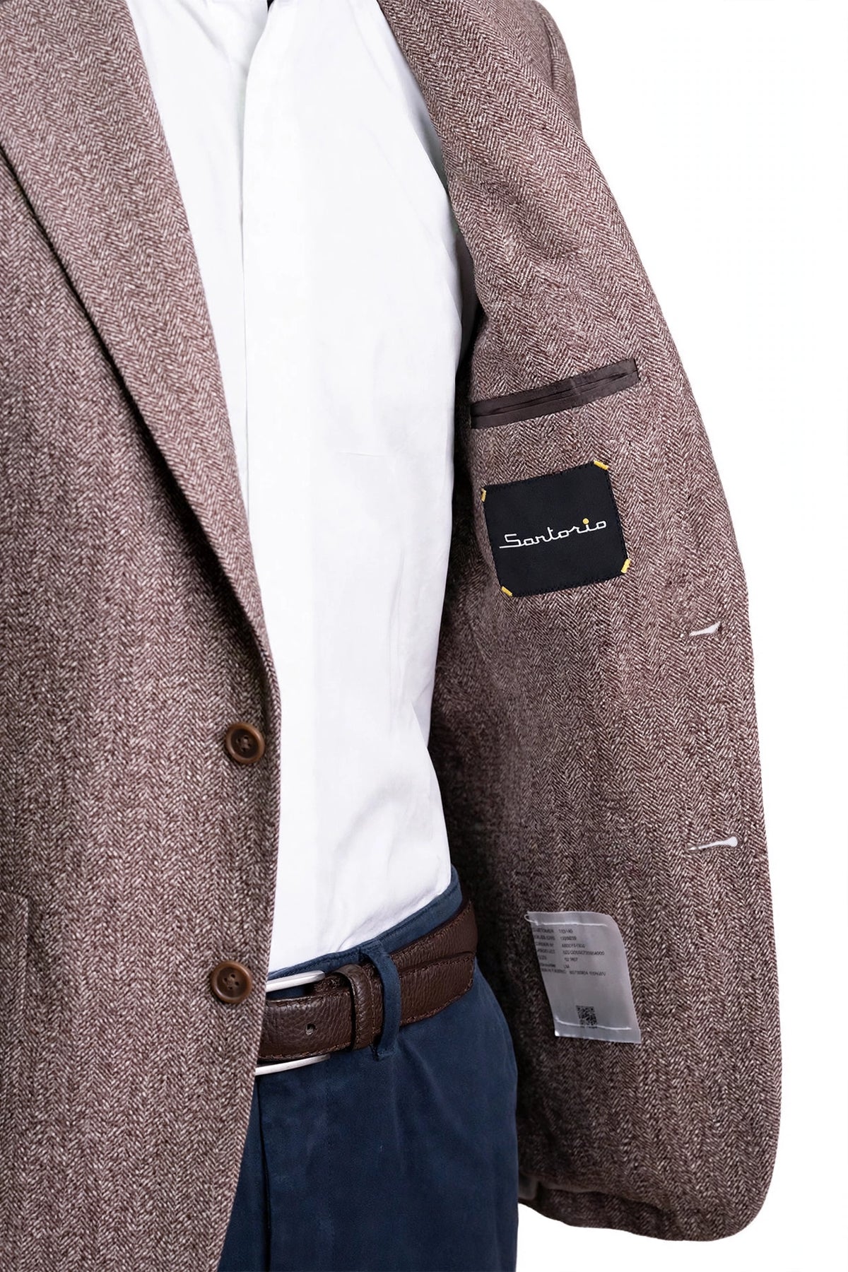 Sartorio Herringbone Virgin Wool Sport Jacket