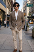 Sartorio Houndstooth Virgin Wool-Silk-Cotton Sport Jacket
