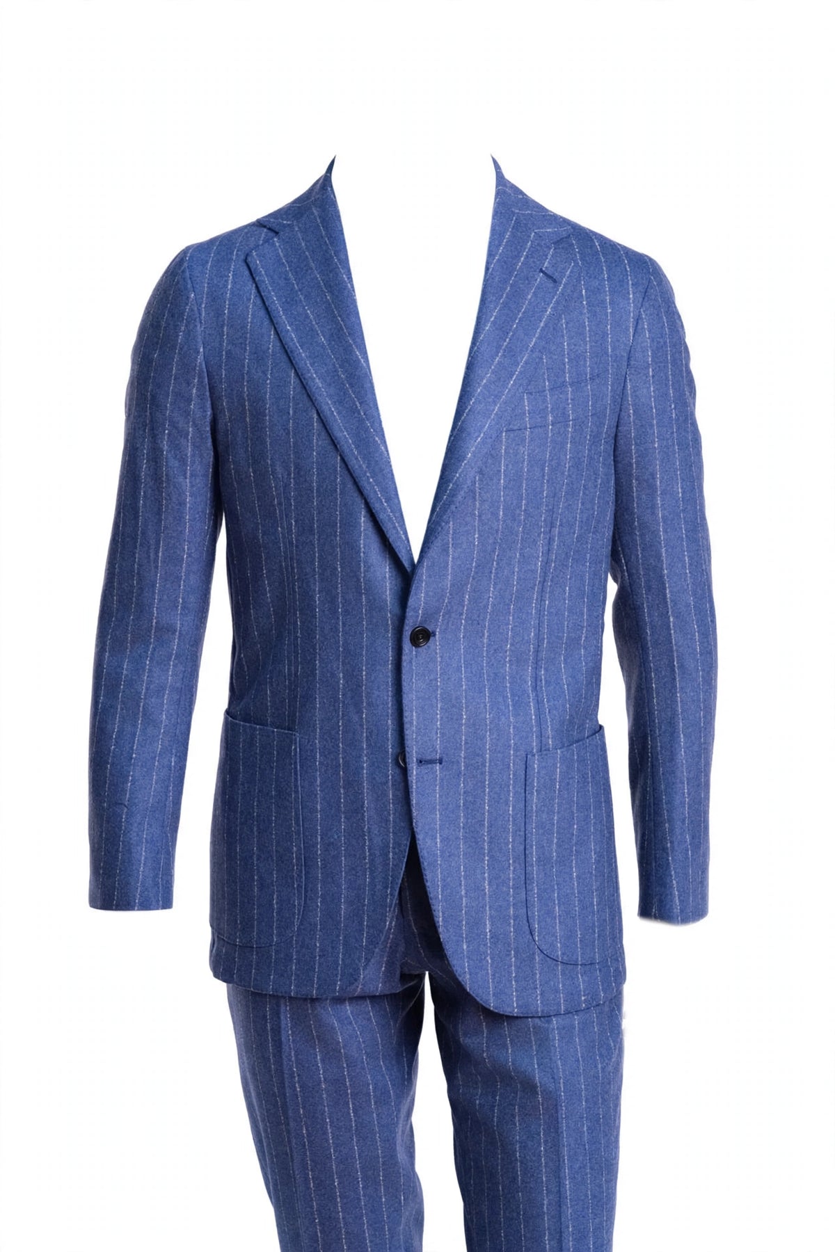 Sartorio Jumbo Pinstripe Virgin Wool-Cashmere Suit