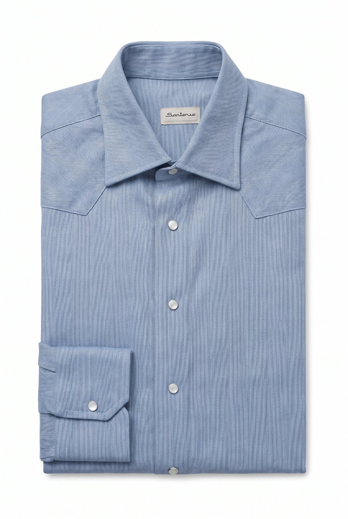 Sartorio TONY Herringbone Cotton Overshirt