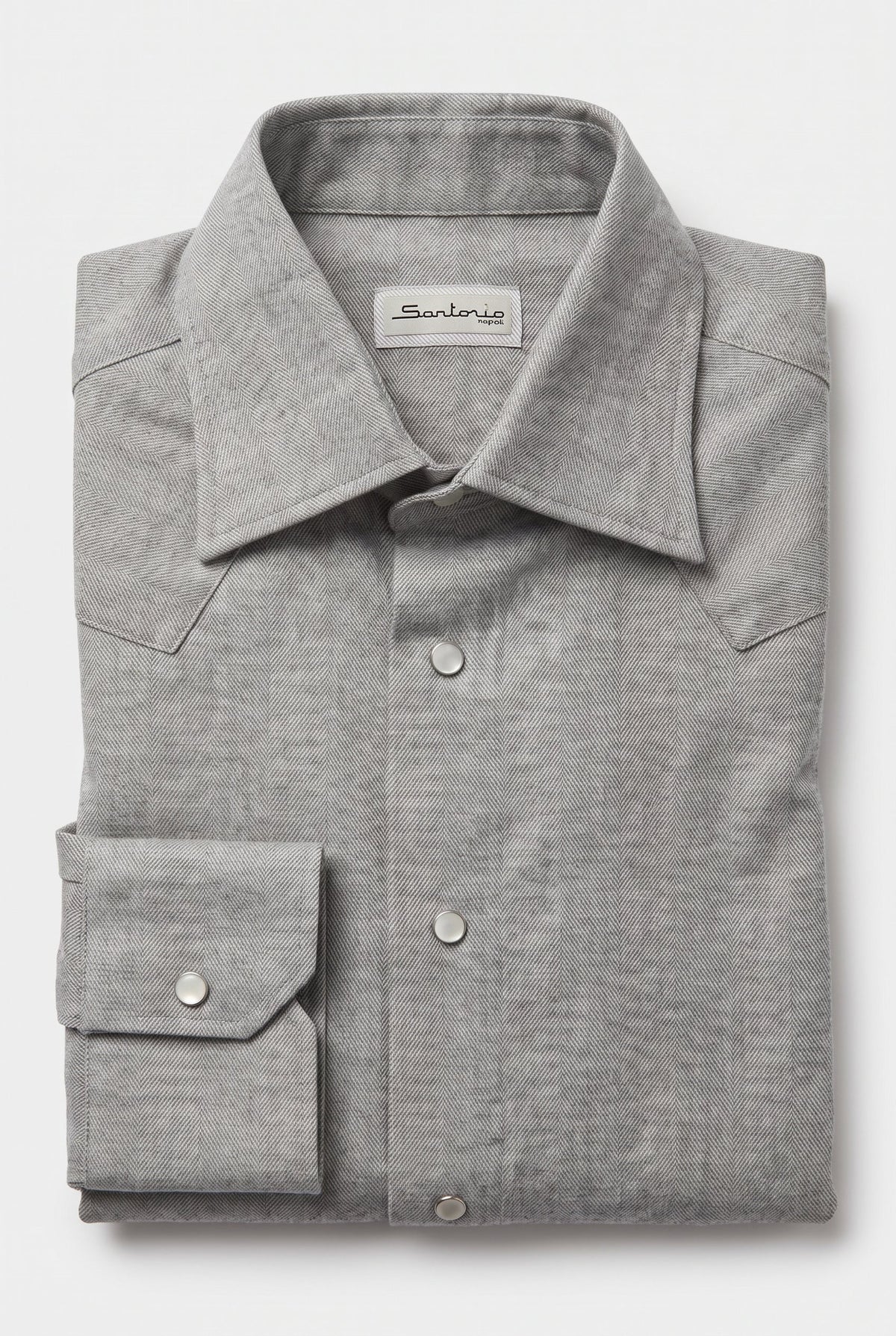 Sartorio TONY Herringbone Cotton Overshirt