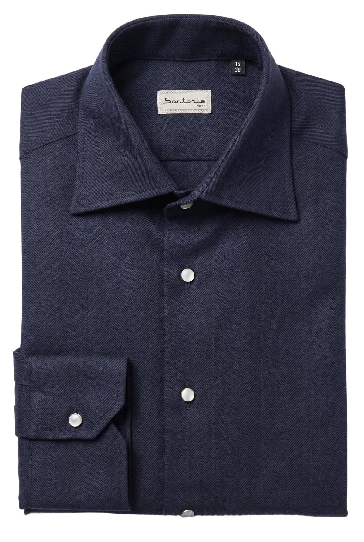 Sartorio TONY Herringbone Cotton Overshirt