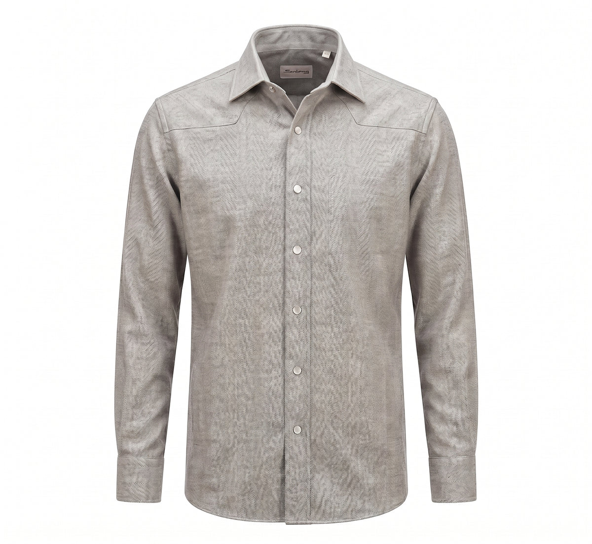 Sartorio TONY Herringbone Cotton Overshirt