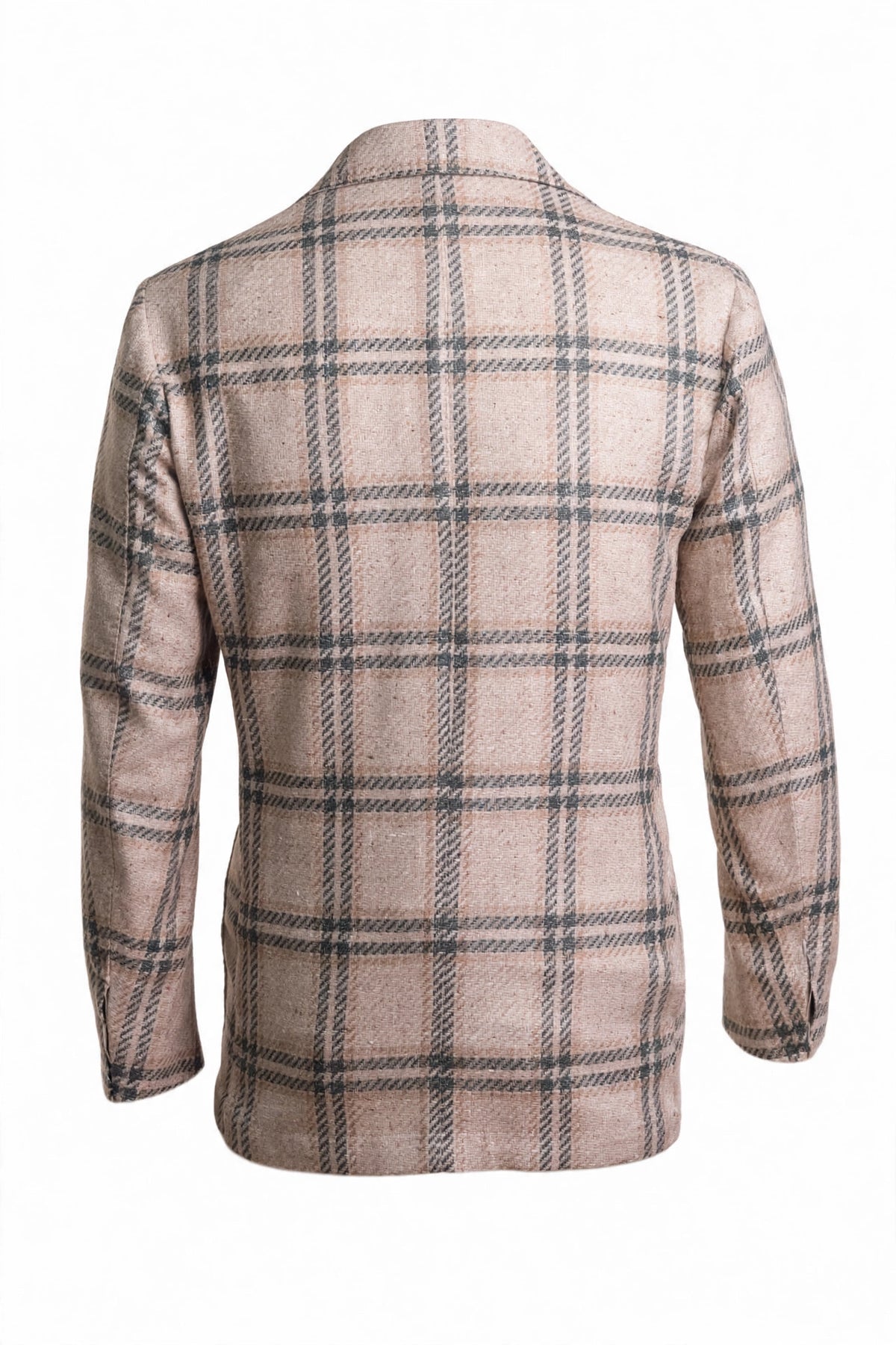 Sartorio Double-Windowpane Virgin Wool-Silk-Linen Sport Jacket