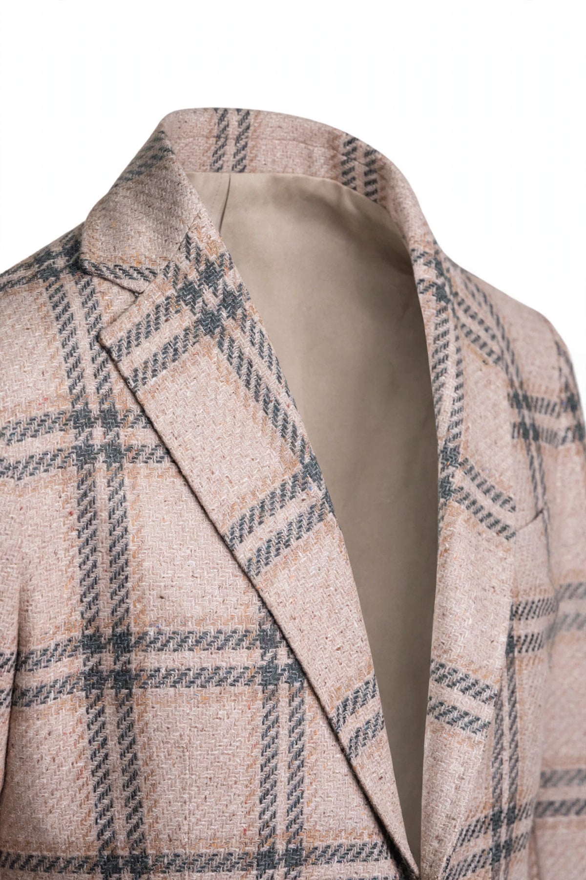 Sartorio Double-Windowpane Virgin Wool-Silk-Linen Sport Jacket